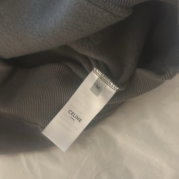 Celine size medium hoodie in dark grey. - Picture 5 of 5
